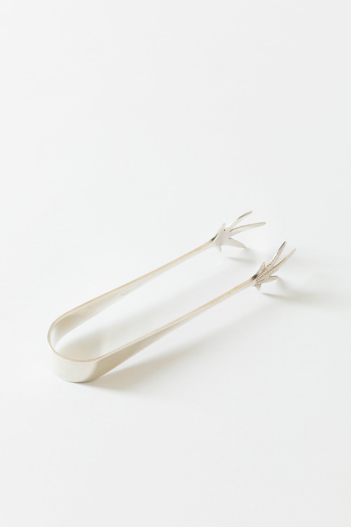 Silver Ice Tongs