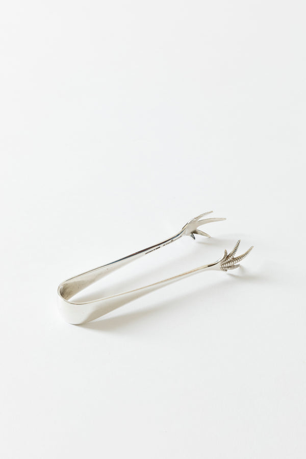 VINTAGE SILVER ICE TONGS