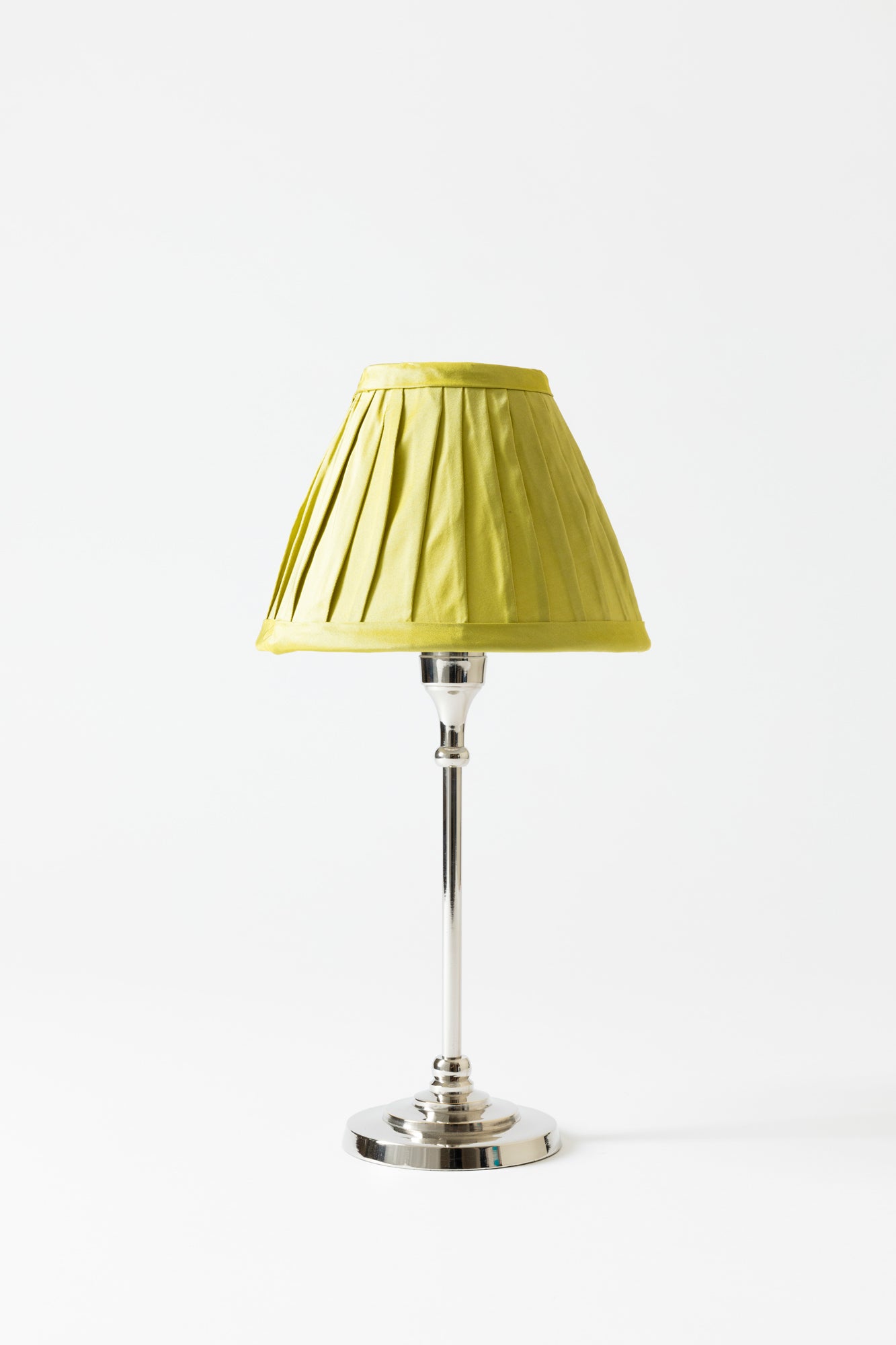 CHARTREUSE SILK TABLE LAMP SHADE