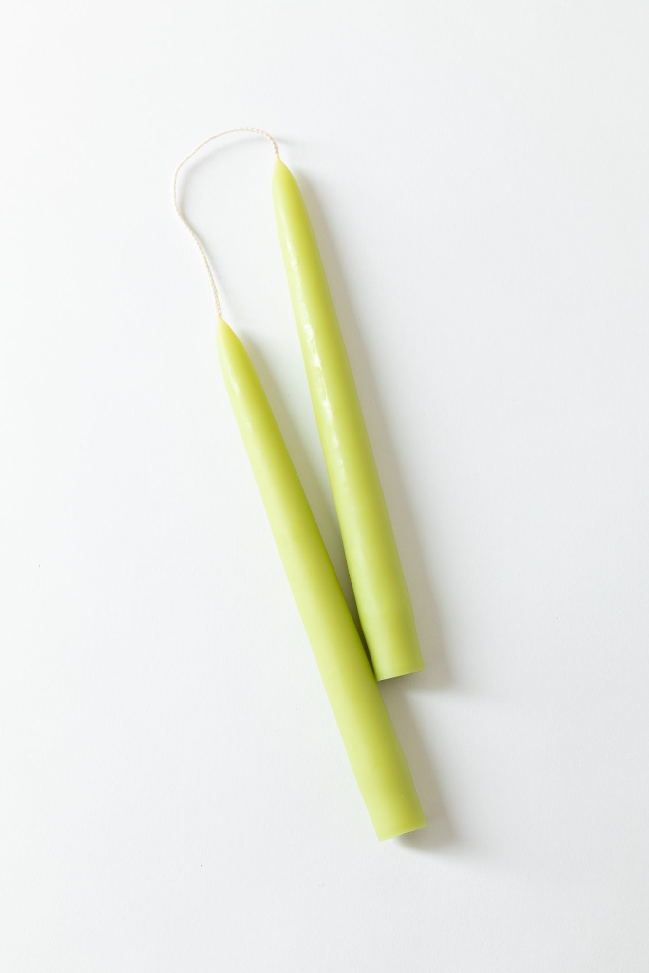 Hand-dipped wax candle tapers in juicy colors.