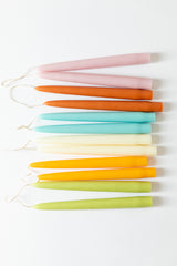 PAIR OF COLORED TAPERS