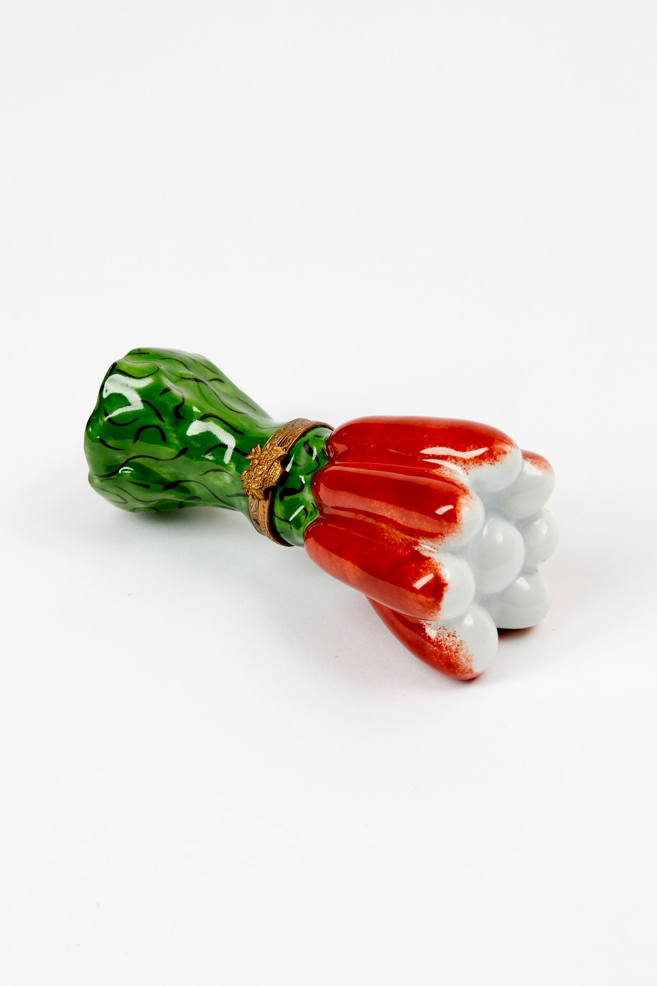 Vintage radish vegetable limoges boxes.