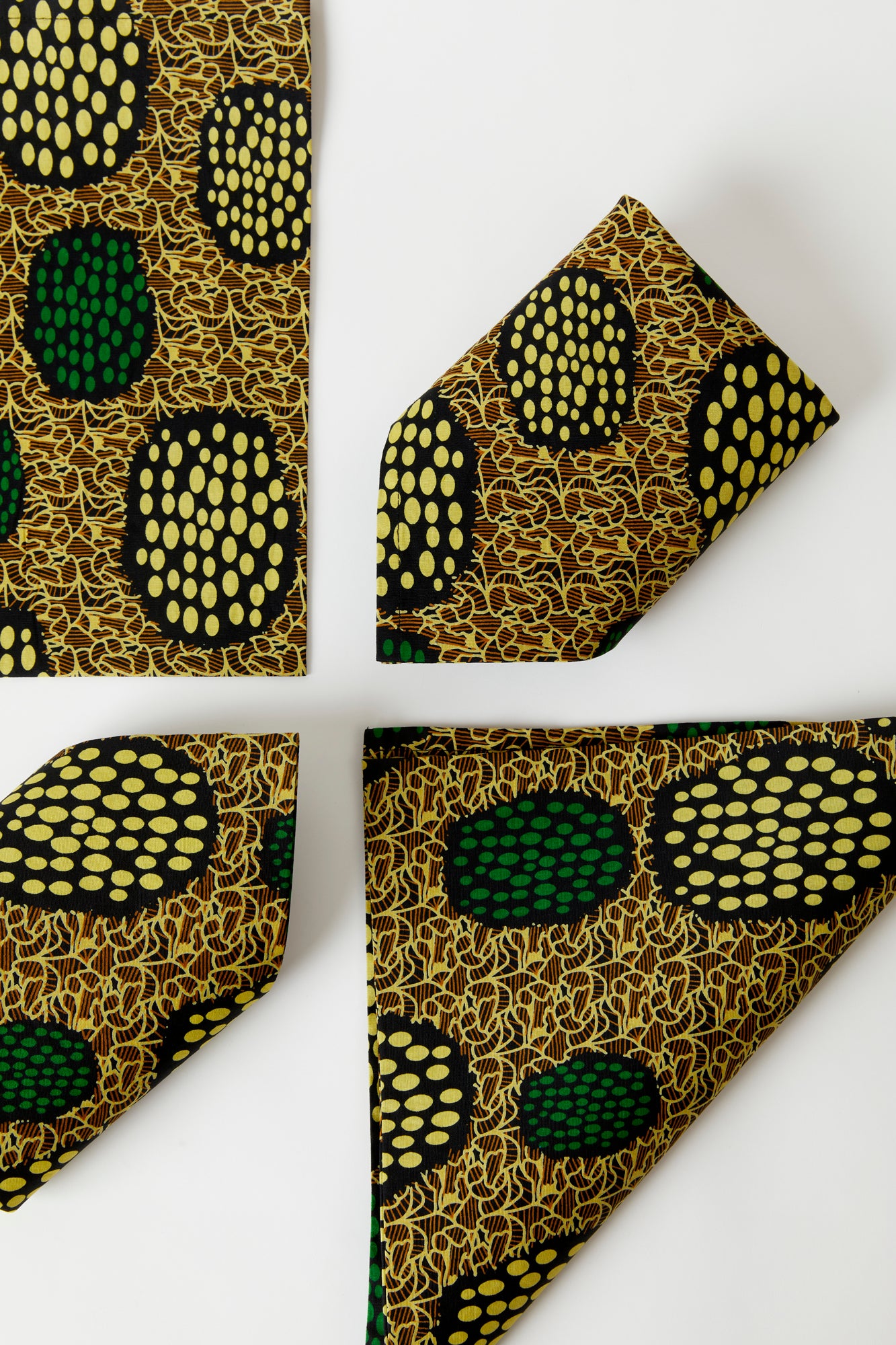 ANKARA YELLOW DINNER NAPKIN