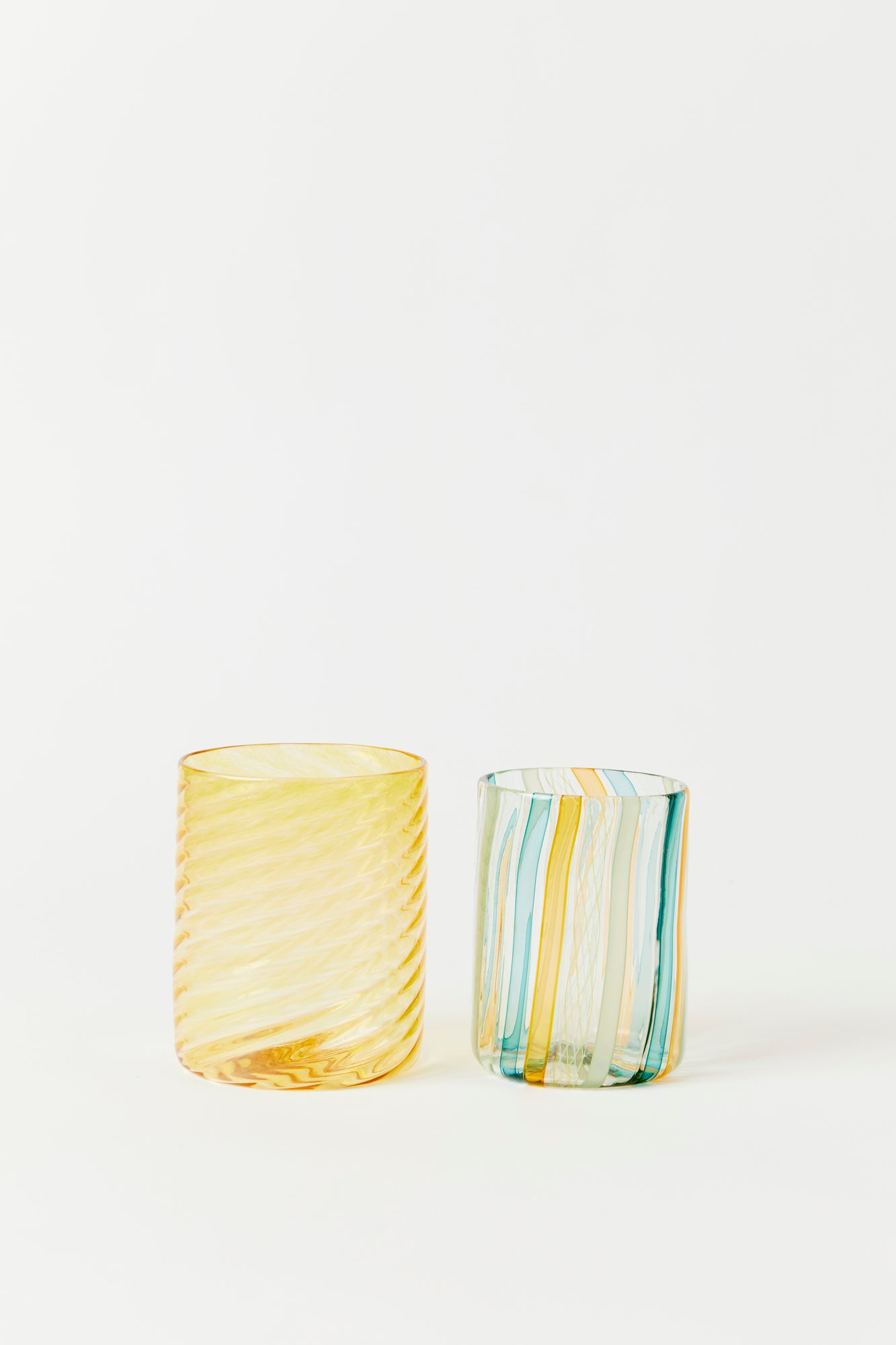 Gold twist tumbler.