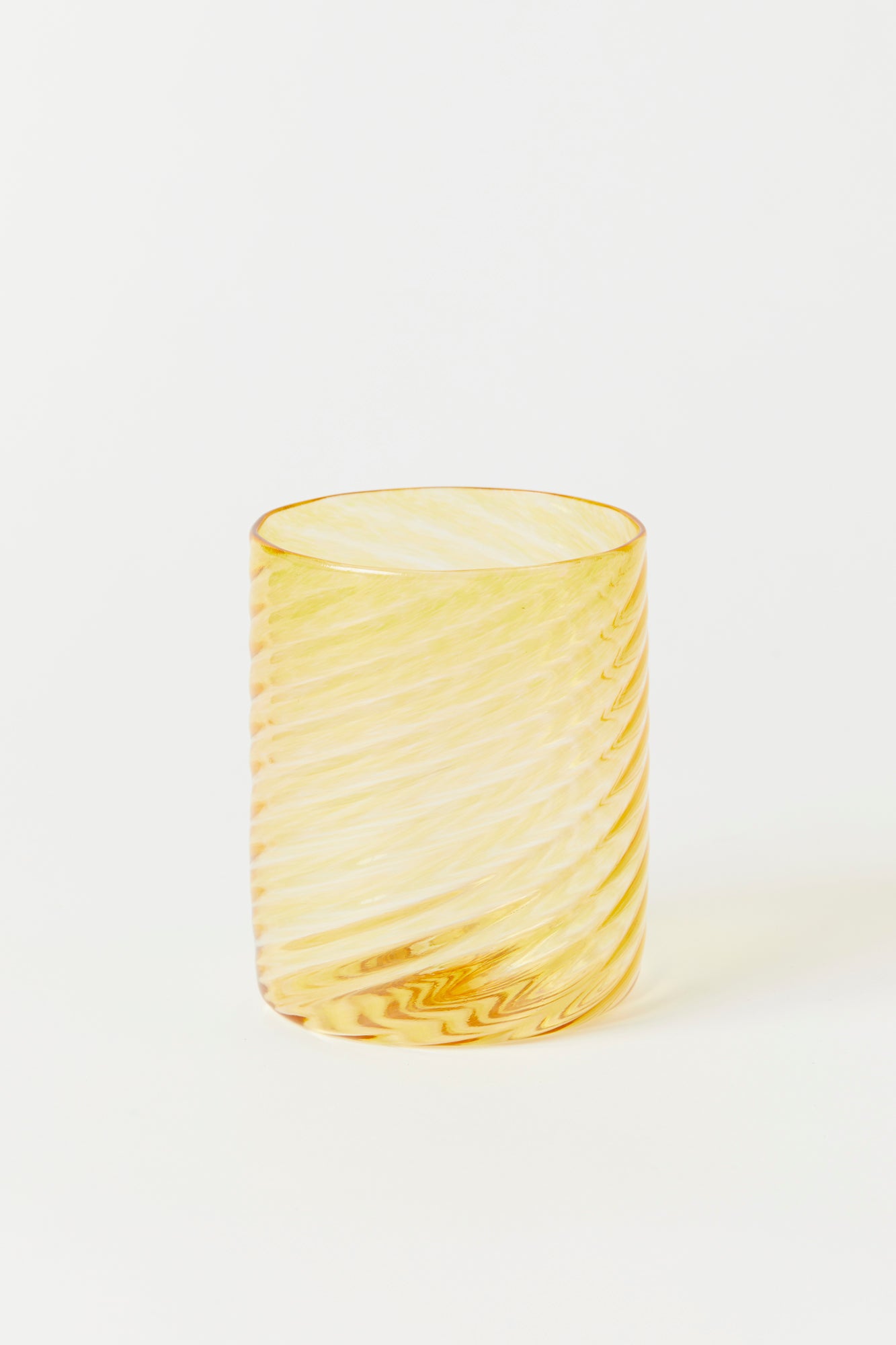 Gold twist tumbler.