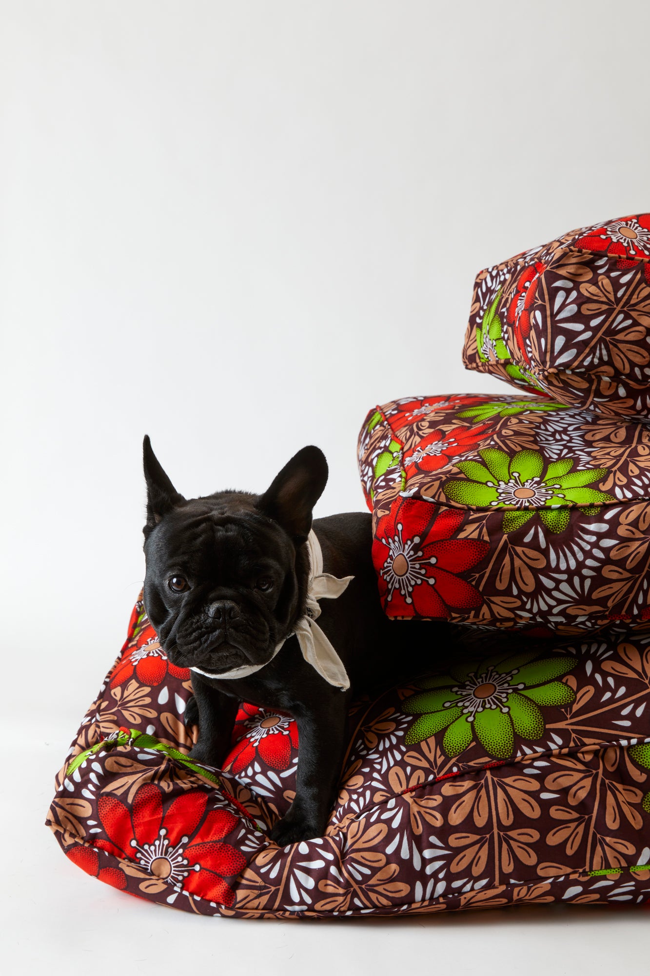 Floor cushions. The designs are inspired by over 100 years of African wax print tradition with a twist to incorporate modern South African aesthetics.
