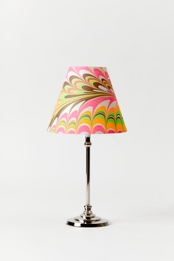 NEON MARBLED PAPER TABLE LAMP SHADE 