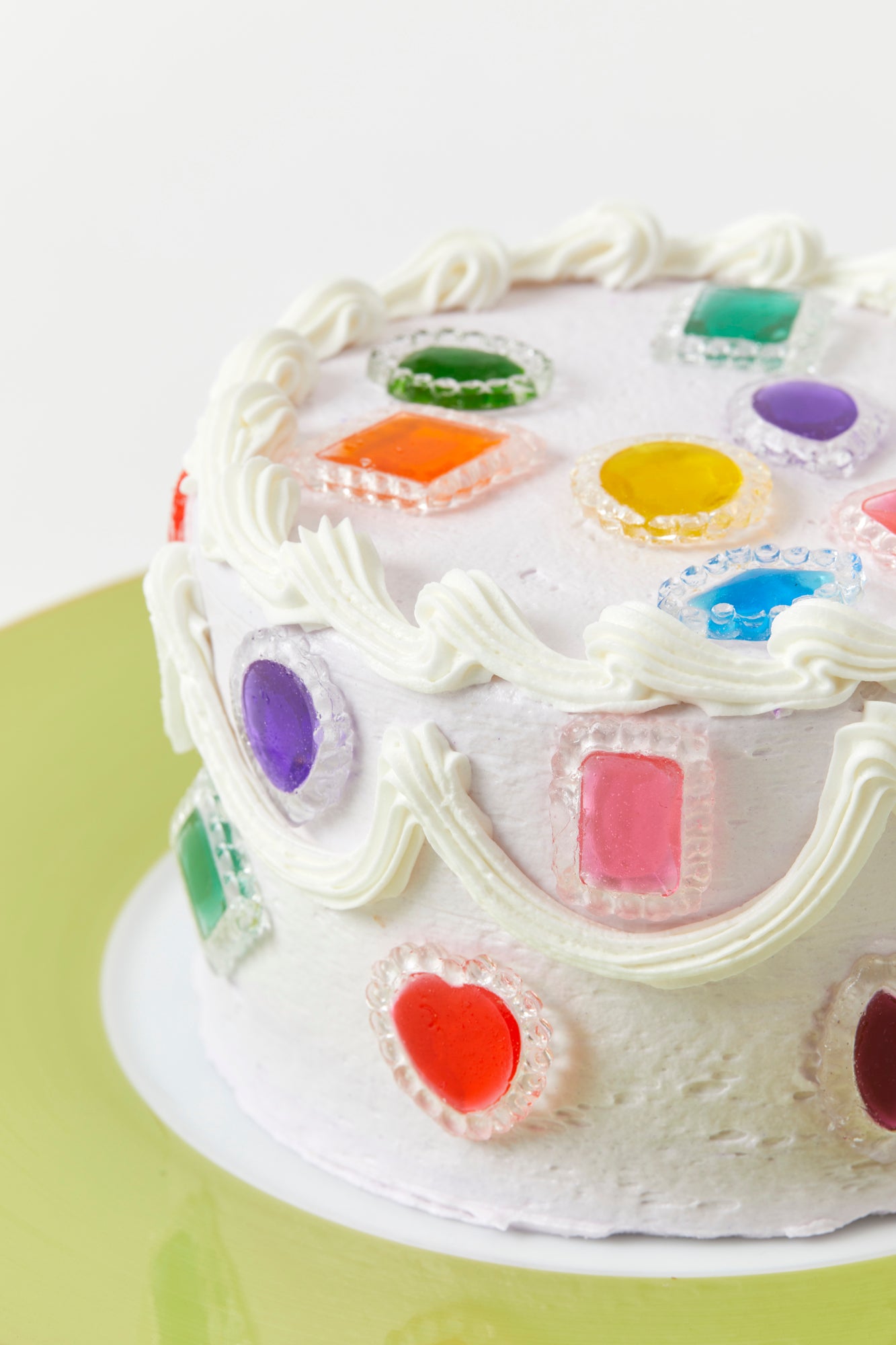 Edible sugar jewels elevate the grocery store or plainly-iced cake. 