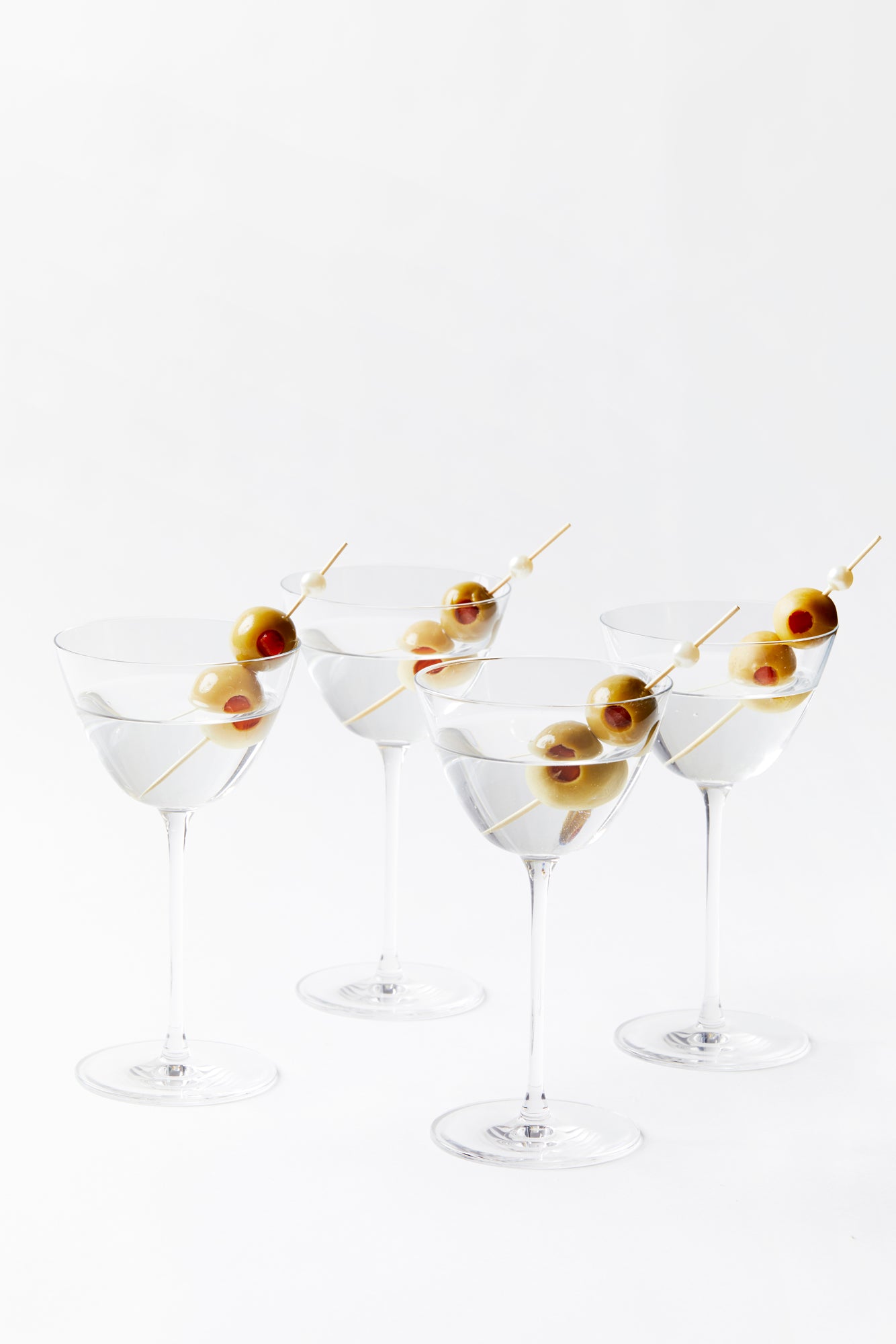 Martini glasses for elegant hosting.