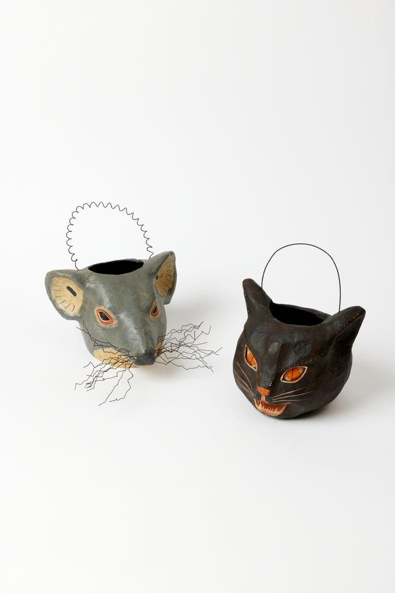 OLD-FASHIONED CAT & MOUSE CANDY BUCKETS