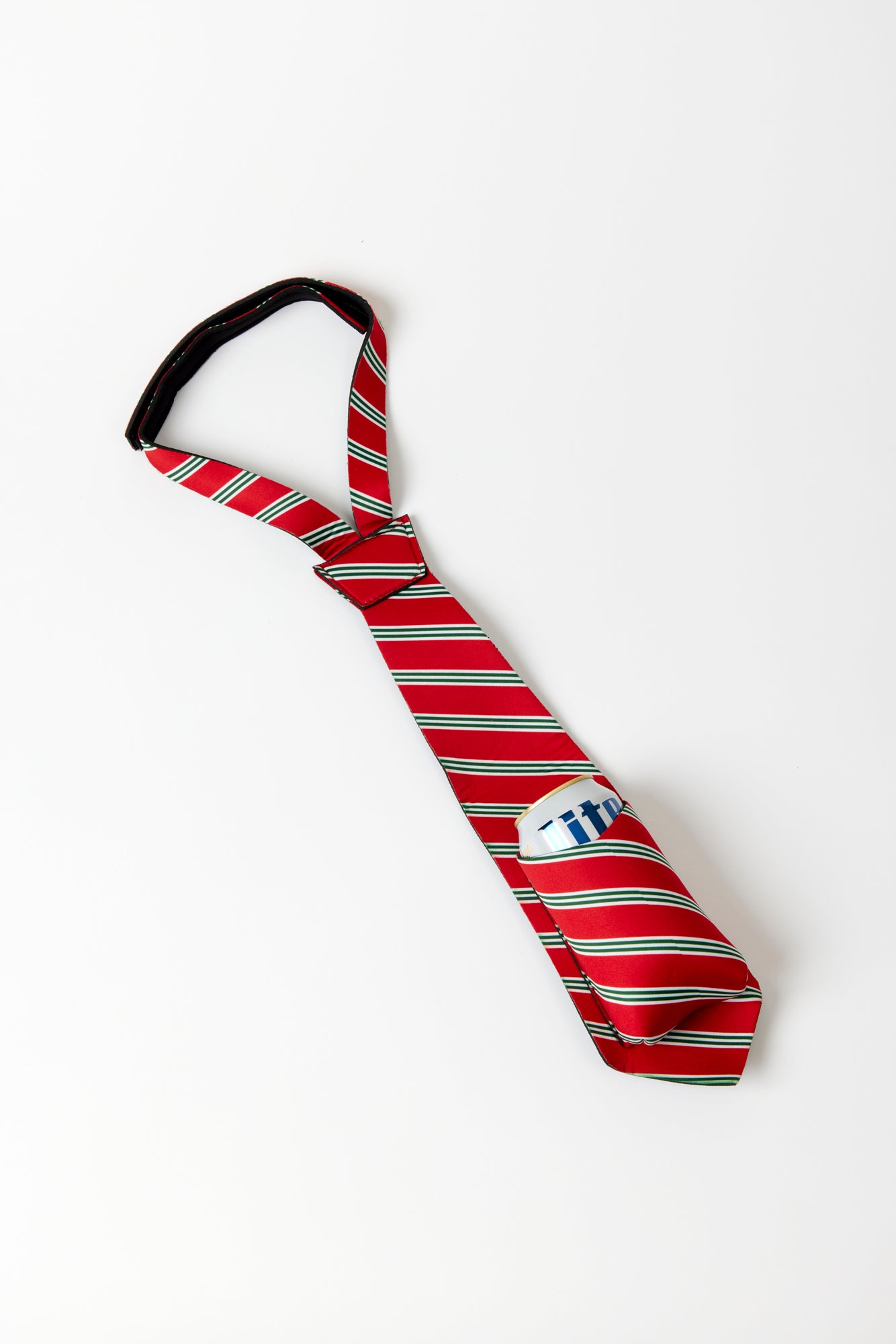 Tie with koozie holder for game day.