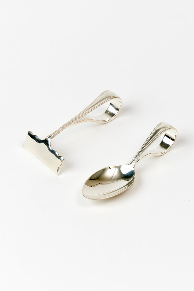 STERLING BABY SPOON & PUSHER