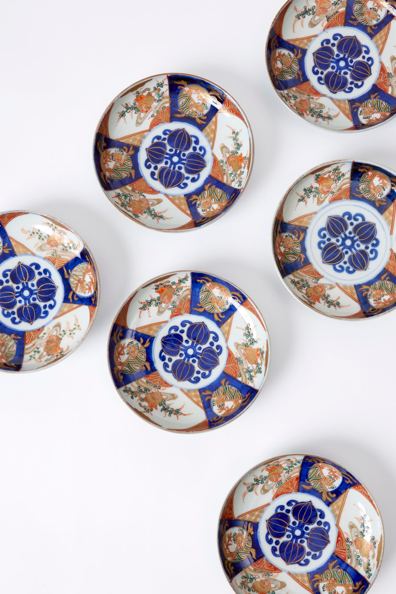 Vintage Imari plates.