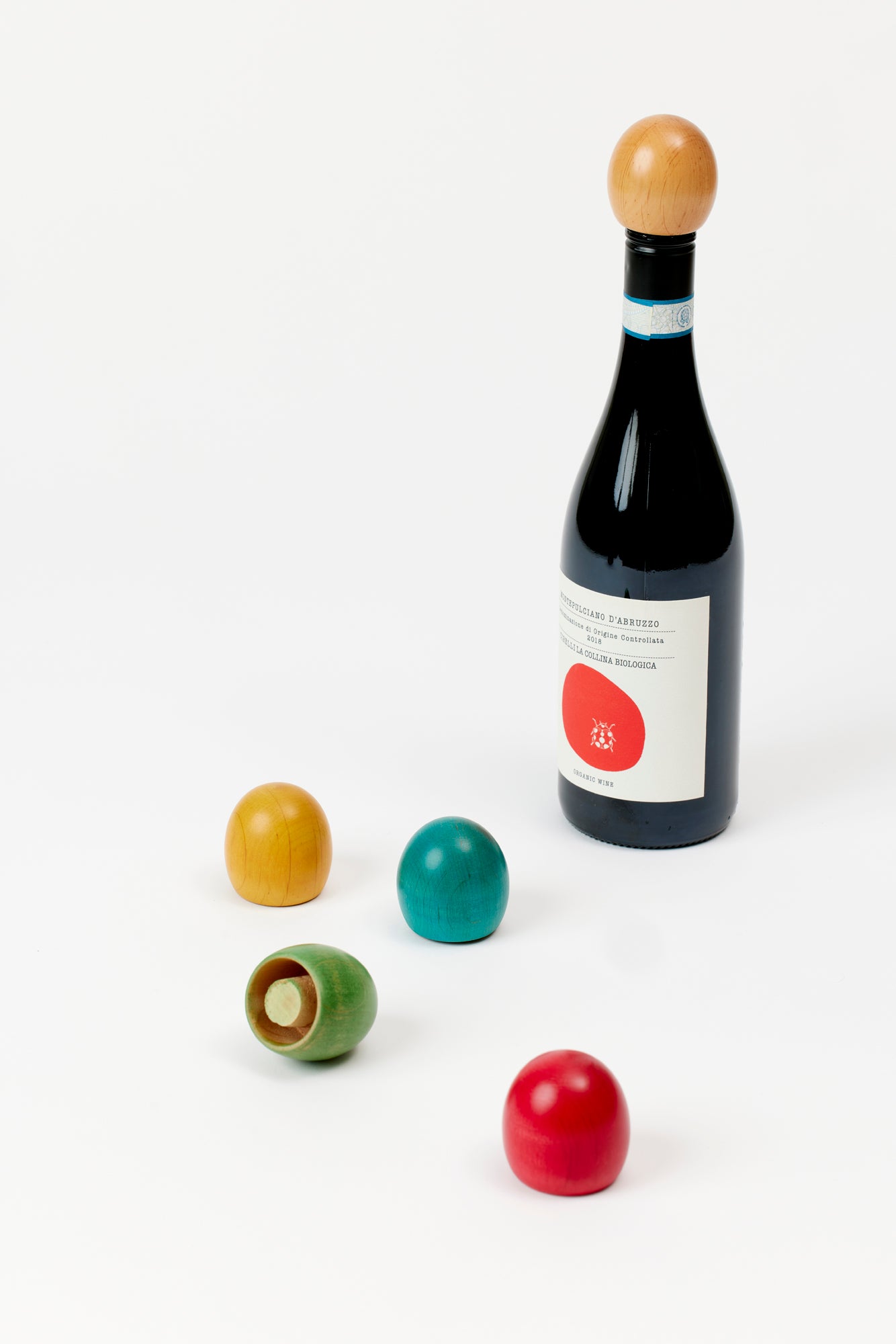 These stoppers are the perfect hostess gift to keep in the car or closet for the bottles you buy en route. Designed by Manzoni Pietro and made from linden and alder hardwood in Bergamo, Italy.