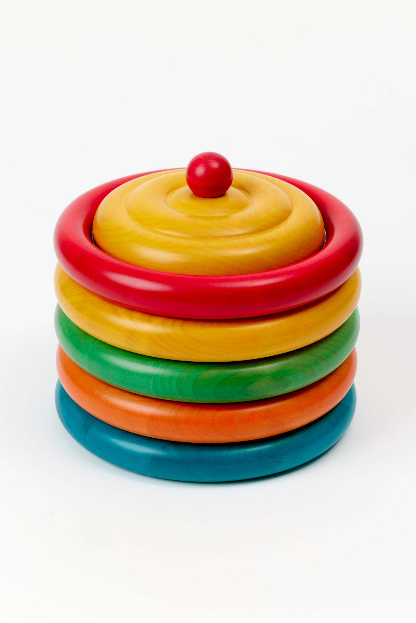 Colorful post-modern ice bucket.