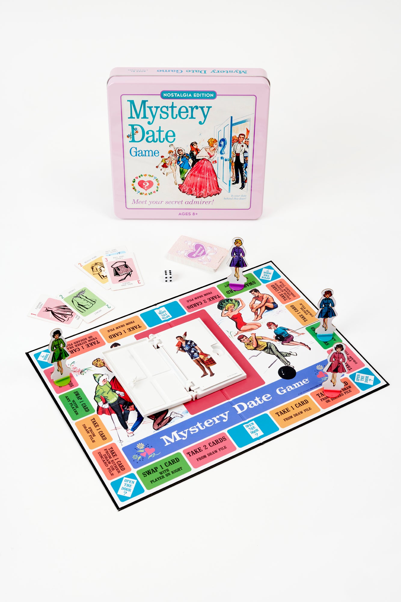 Mystery date game in retro style.