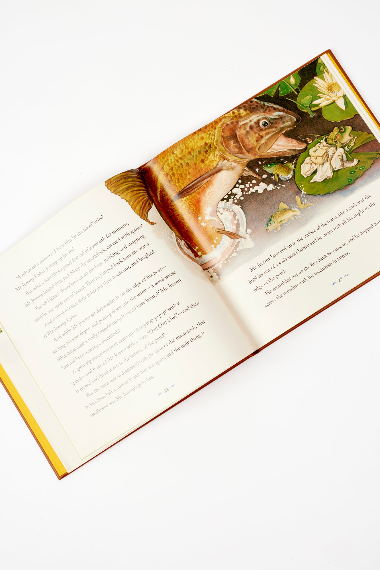 The Classic Tale of Peter Rabbit  is celebrated in this hand-bound leather classic edition. 