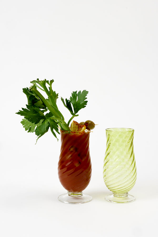 CHARTREUSE TWIST BLOODY MARY GLASS