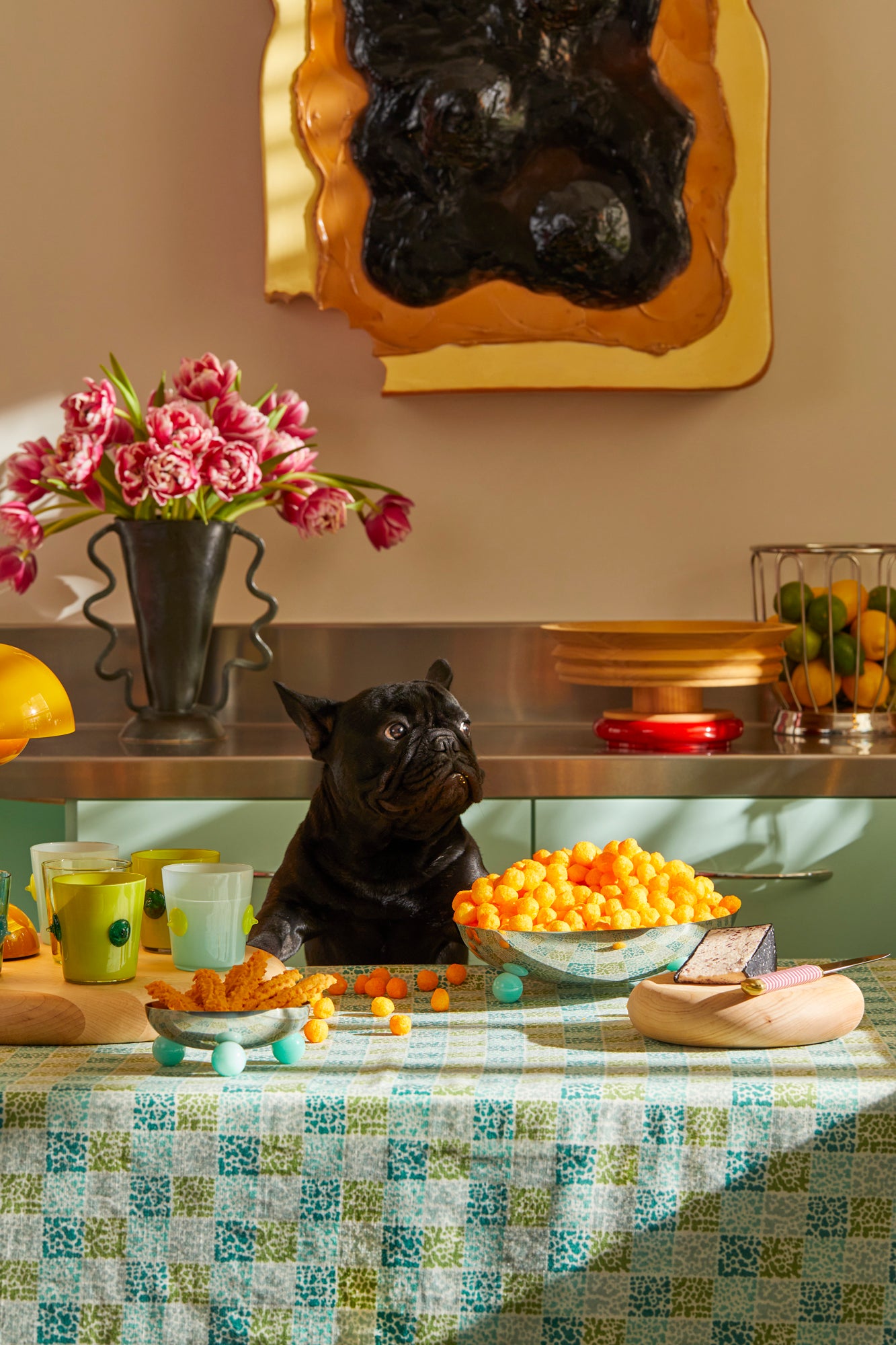 ENDIVE TABLECLOTH TO-THE-FLOOR