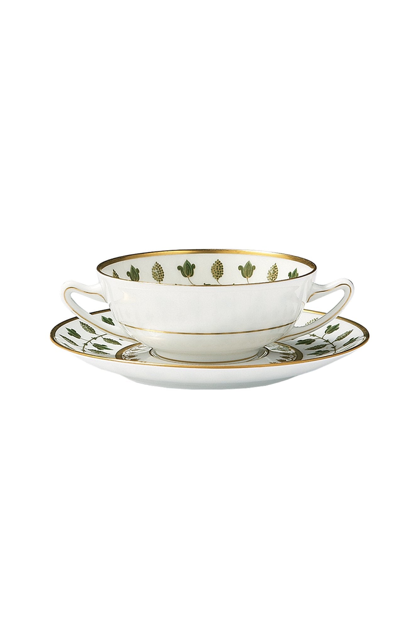 Matignon Green. This elegant dinnerware was created by Robert Haviland and C. Parlon in collaboration with the then Prime Minister and is based on a Japanese design.