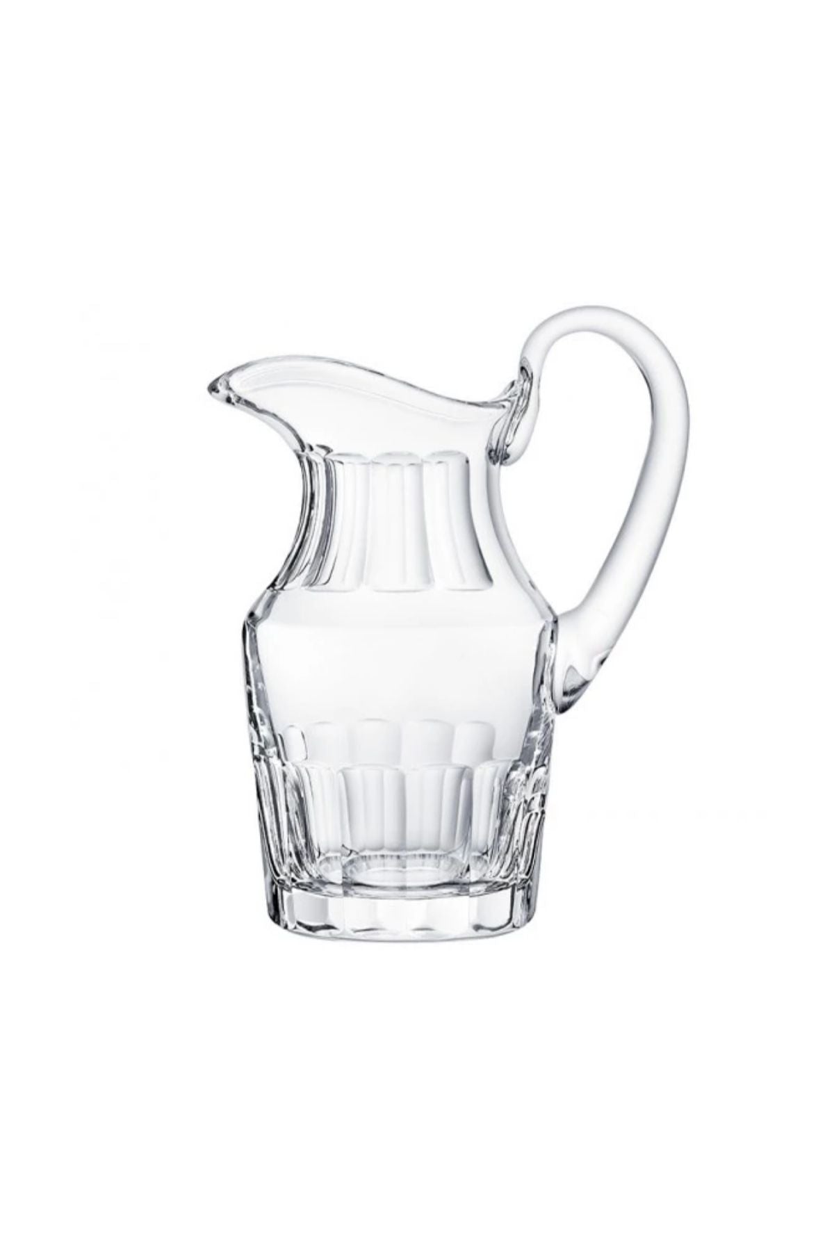 Intracate cut Saint-Louis glass pitcher.